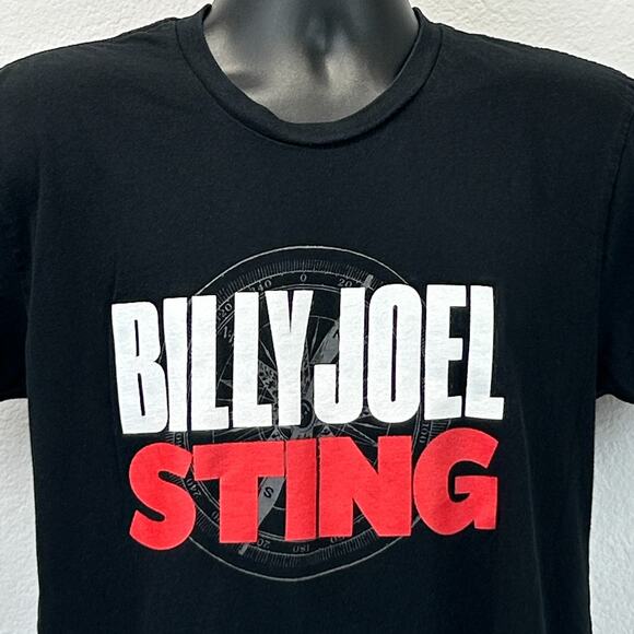 Sting and Billy Joel San Diego Concert T Shirt Mens M Medium Black 2024 Tour USA - Picture 4 of 7